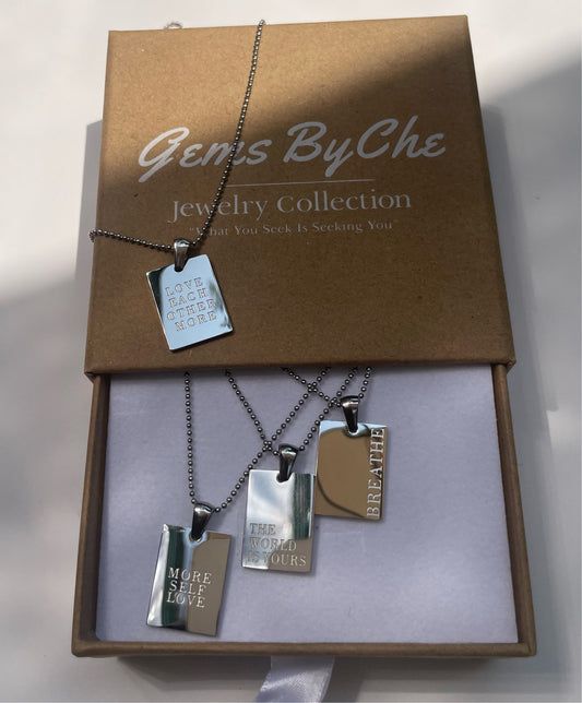 Affirmation Necklace Collection