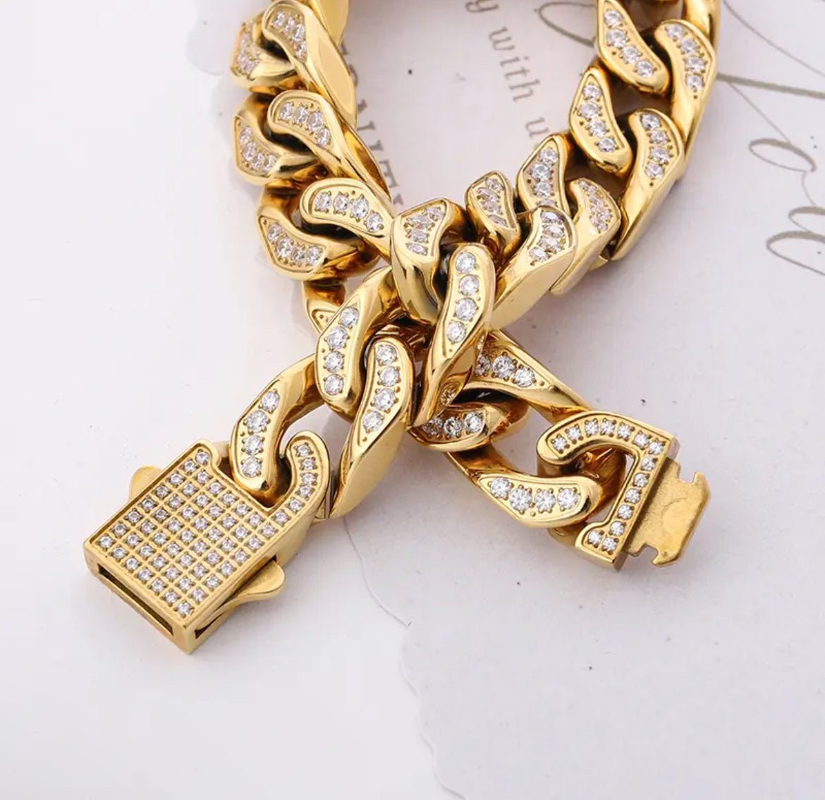 Rodri Cuban Diamond Link Set