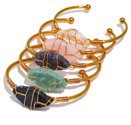 Wired Crystal Bangles