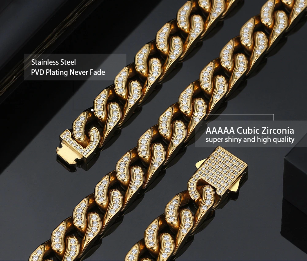 Rodri Cuban Diamond Link Set