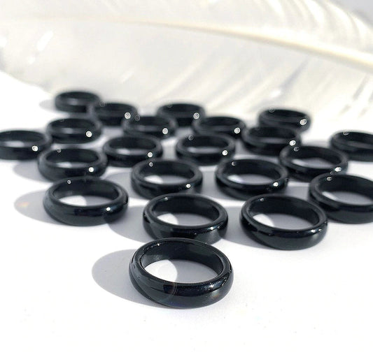 Black Obsidian Ring