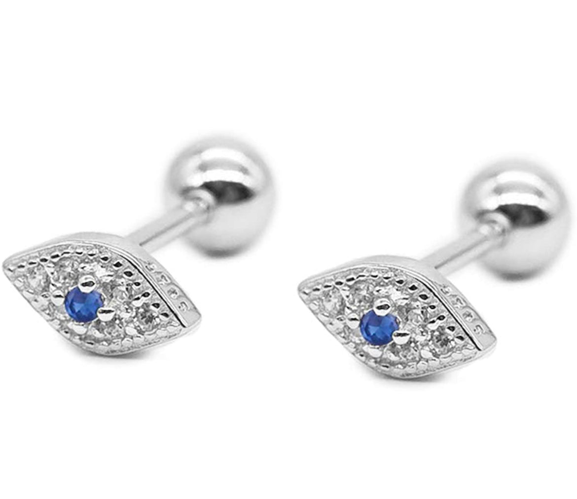 Evil Eye Stud Screwbacks