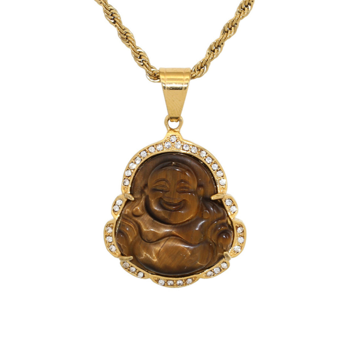 Tiger Eye Laughing Buddha