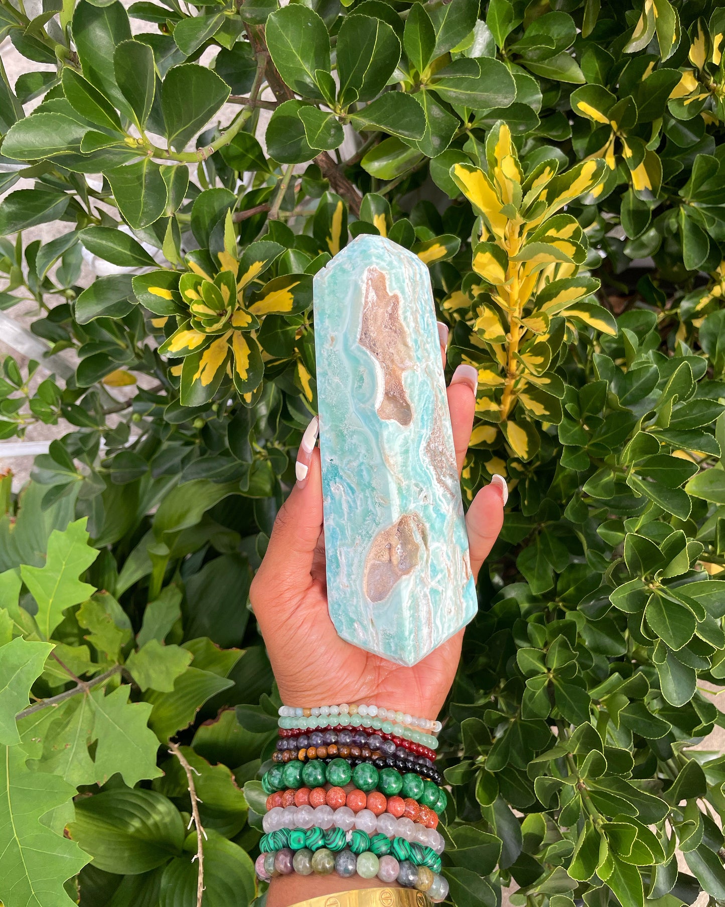 Blue Aragonite Wand (upliftment)