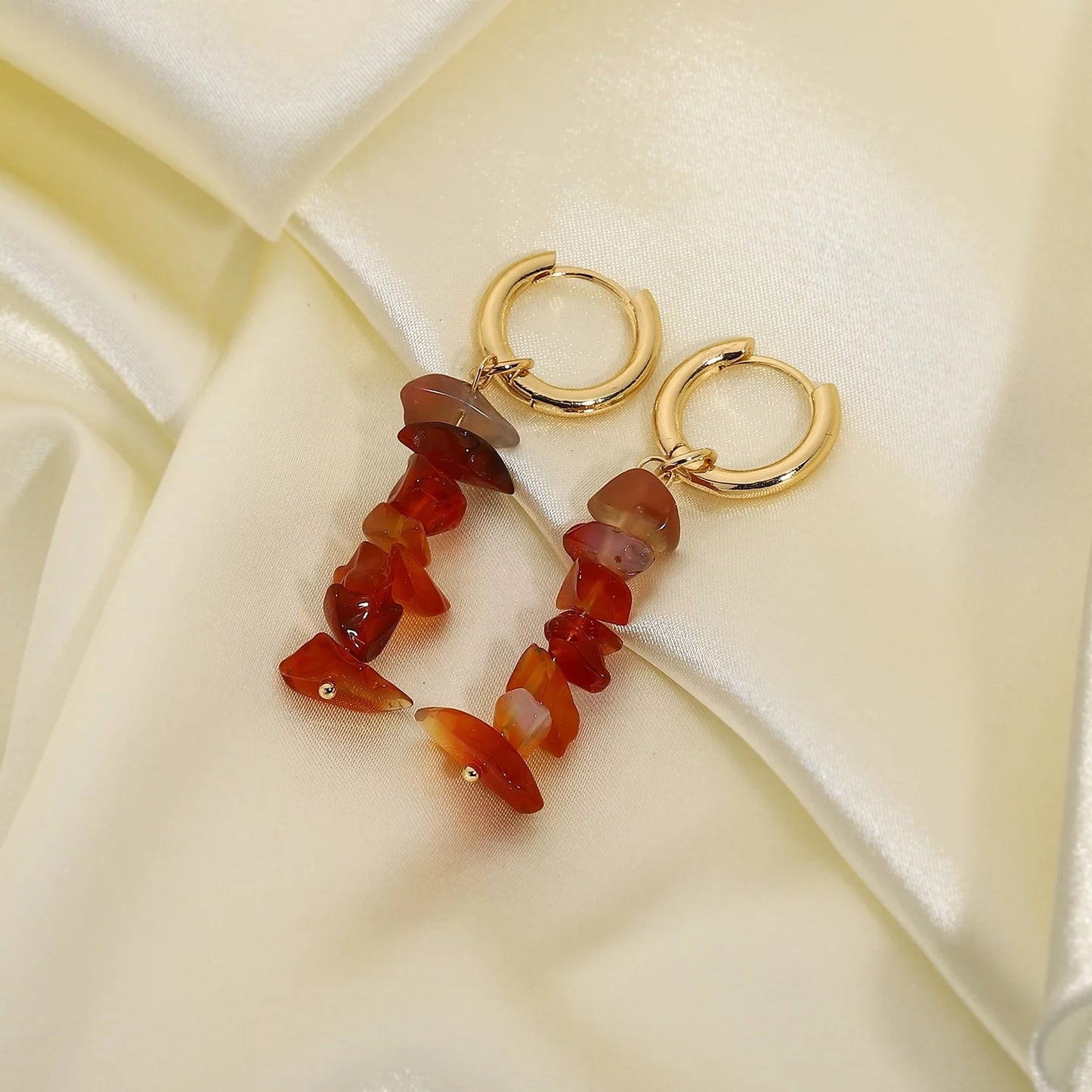 Carnelian Drip Earrings